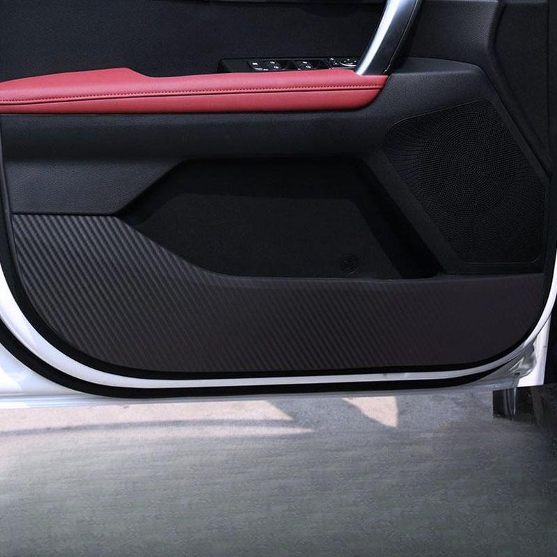 For Kia Sportage K2 K3 K4 KX3 K5 KX5 KX7 Car Inner Door Anti Kick Pad Carbon Fiber Patterned Pad Stickers Protective Accessories