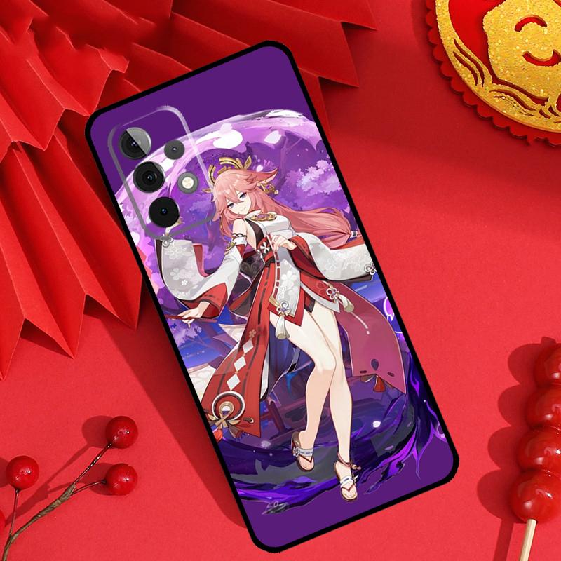 Genshin Impact Yae MIko Case For Samsung Galaxy M13 M14 M12 M11 M15 M06 M16 M36 M56 M31 M53 M32 M52 M35 M55 M34 M54