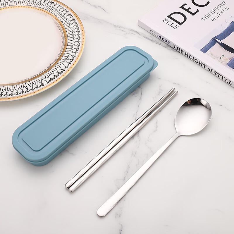 Ru Han 304 Stainless Steel Korean Spoon & Chopsticks Set
