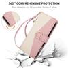 Wallet Case for Reno15 Pro 5G - Leather/PU, Pink, With Lanyard