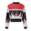 Womens PU Leather Moto Jacket With Zipper Street Style Long Sleeve Outerwear 2026