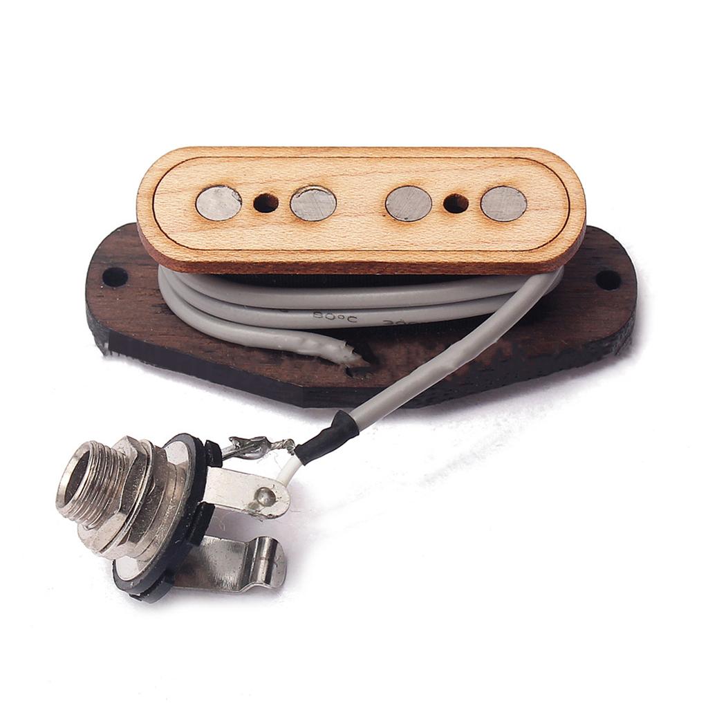 4-pole Guitar Pickup for Electric Cigar Box Maple and Rosewood 4 String Guitar Pickups -Electric for Delta