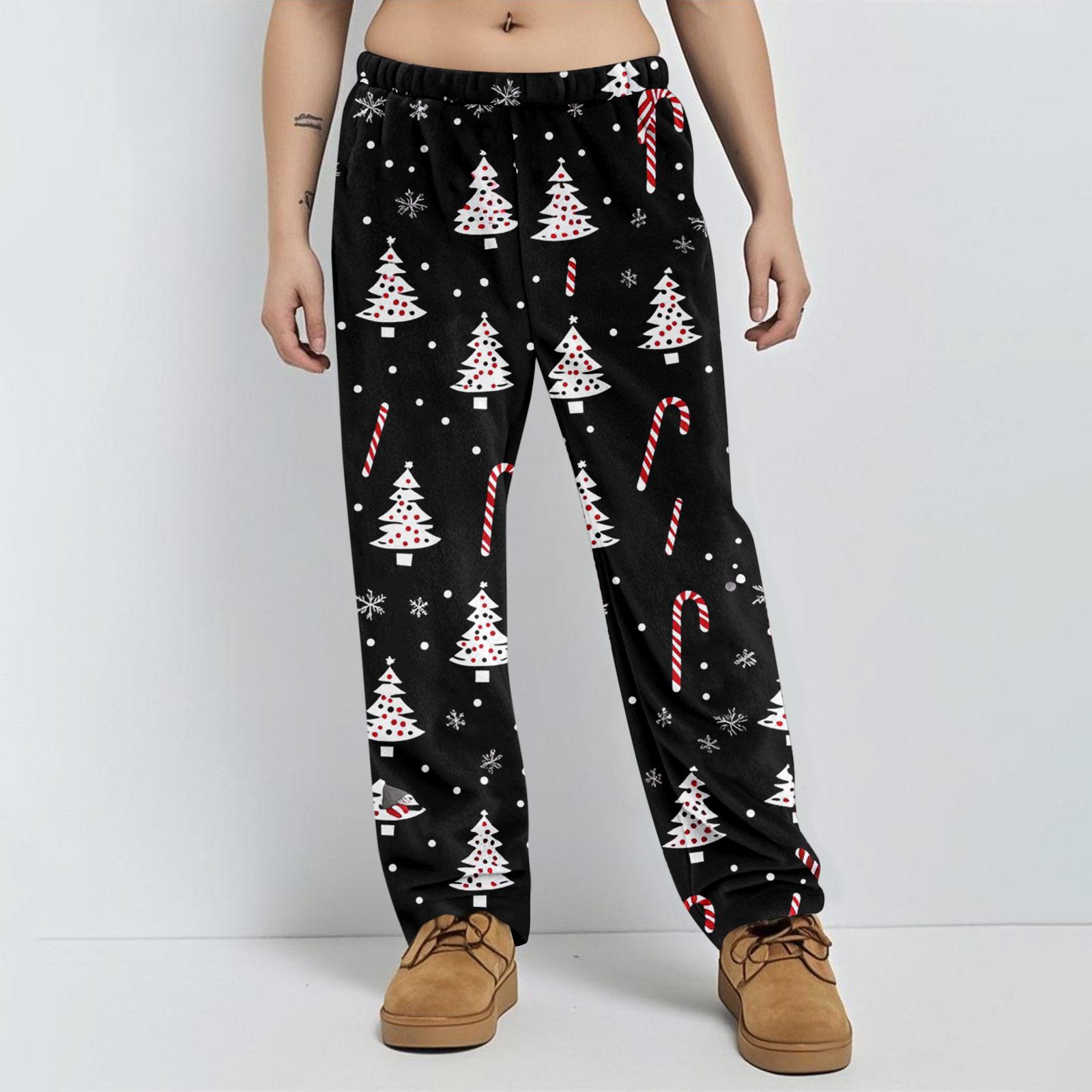 

Пижамные брюки Домашняя одежда Повседневные Брюки на кулиске с эластичной талией Удобные Прямые Брюки для йоги Свободные L чёрный