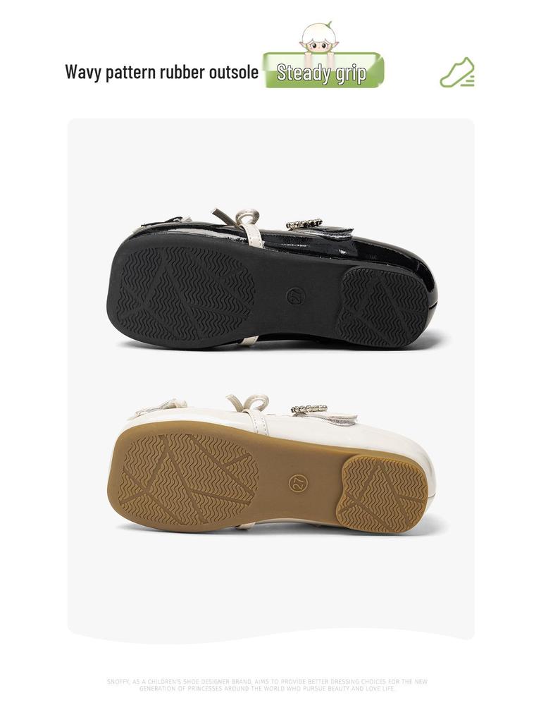 Snuffy Girls' New Year Red Princess Lolita Leather Shoes - Fashionable, Soft Sole for Spring/Autumn 2026