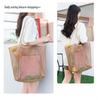 Large Foldable Mesh Beach Shoulder Bag for Outdoor Summer Travel