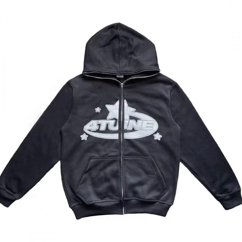 2026 Gothic Y2K Hoodie Men Women Loose Fit Long Sleeve Casual Streetwear