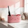 Toothbrush Holder Cartoon Cat Design Multifunctional Bathroom Organizer Makeup Brushes Pens Kitchen Utensils Holder