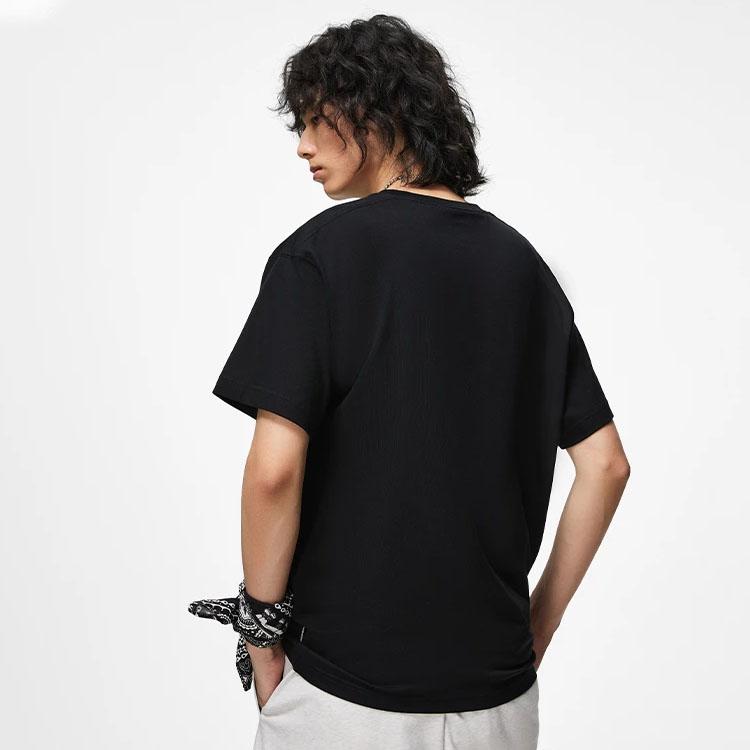 Li-Ning Badfive Series Deception Kurzarm Grafik T-Shirt Herren Tops Schwarz AHST303-2