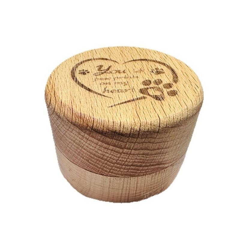 Solid Wood Memorial Storage Container Ashes Holder Box For Pet Hair And Cremation Remembrances Gifting Accessories 1