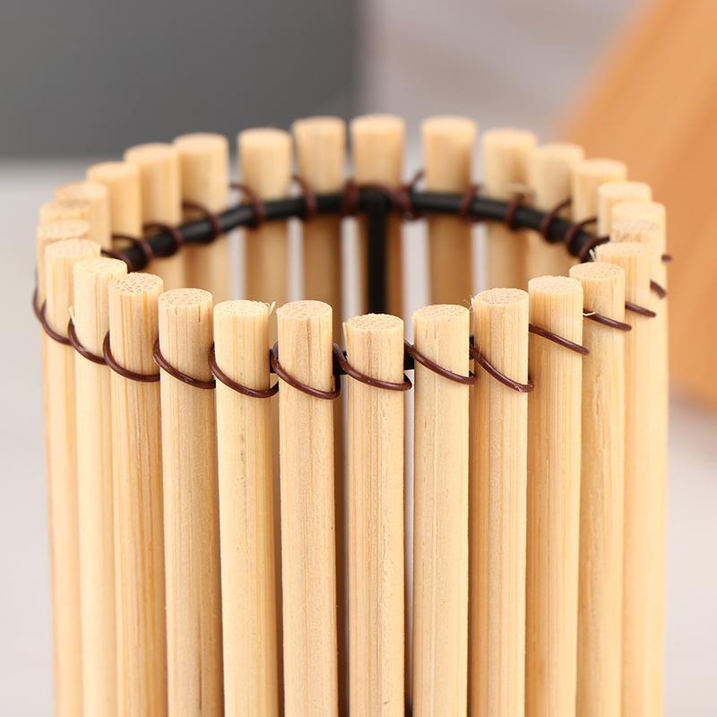 Piccolo paralume in bambù, paralume vintage, copri lampada a sospensione, accessorio decorativo per la luce