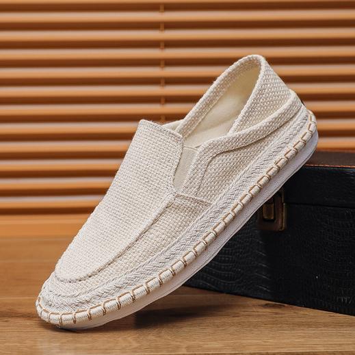 Sommer Herrenschuhe Neue Ein-Pedal Lazy Casual Stoffschuhe Trendy Fischerschuhe Herren Zweiweg Atmungsaktive Canvasschuhe