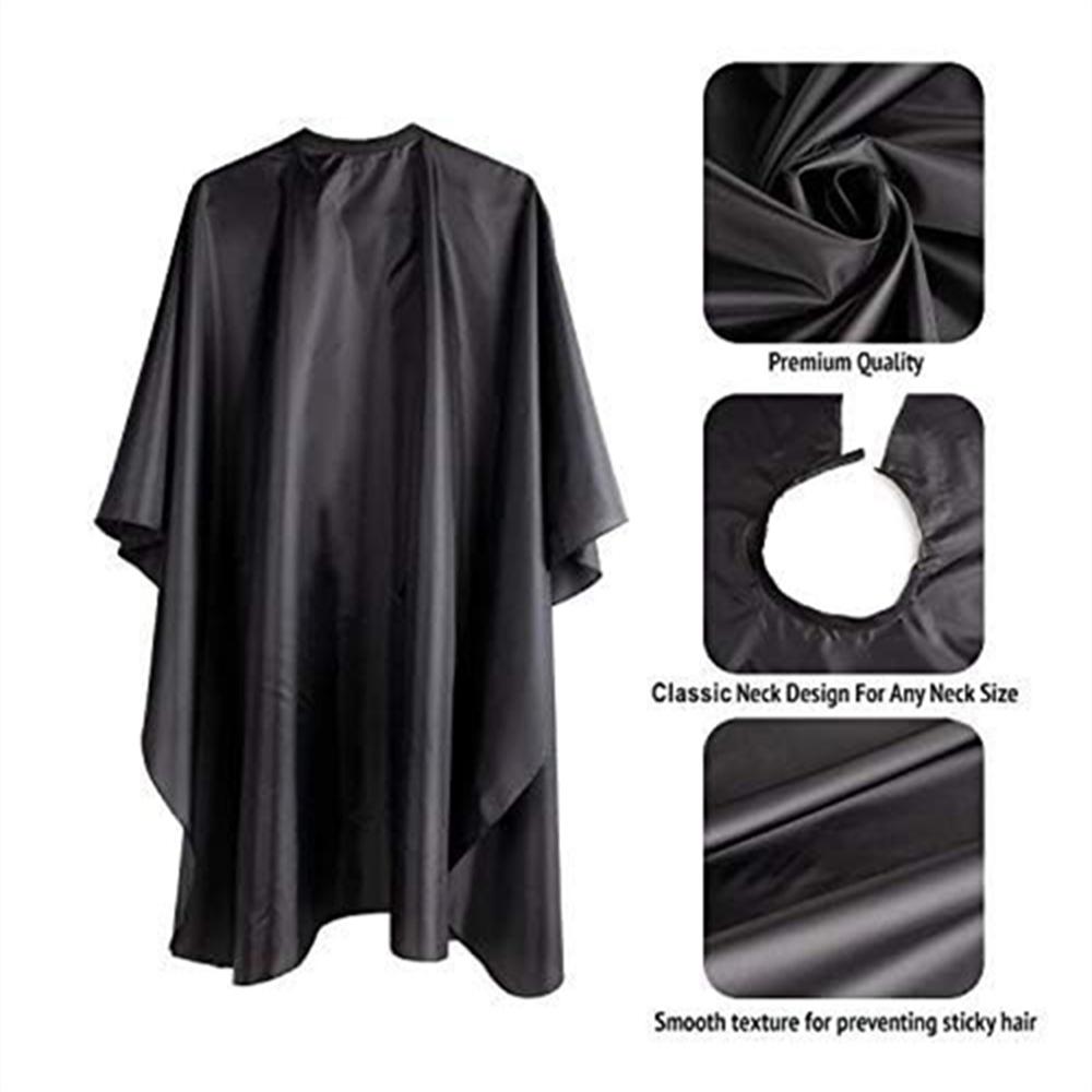 1pc Professional Barber Cape Hair Cutting Cape Waterproof Silicone Collar Transparent Anti Static Salon Cape Eagle Shawl Style