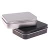 1Pc Frosted Household Iron Storage Box Metal Box Tin Plated Container Empty Hinged Lid Small Empty Storage Box