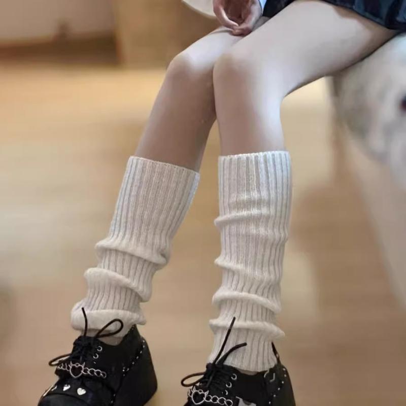 Women's Wool Knitted Foot Cover Arm Long Socks Autumn Winter Crochet Heap Sock