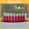 Stunning Hand-painted Mini Wooden Fence For Diy Micro Landscape Home Decoration