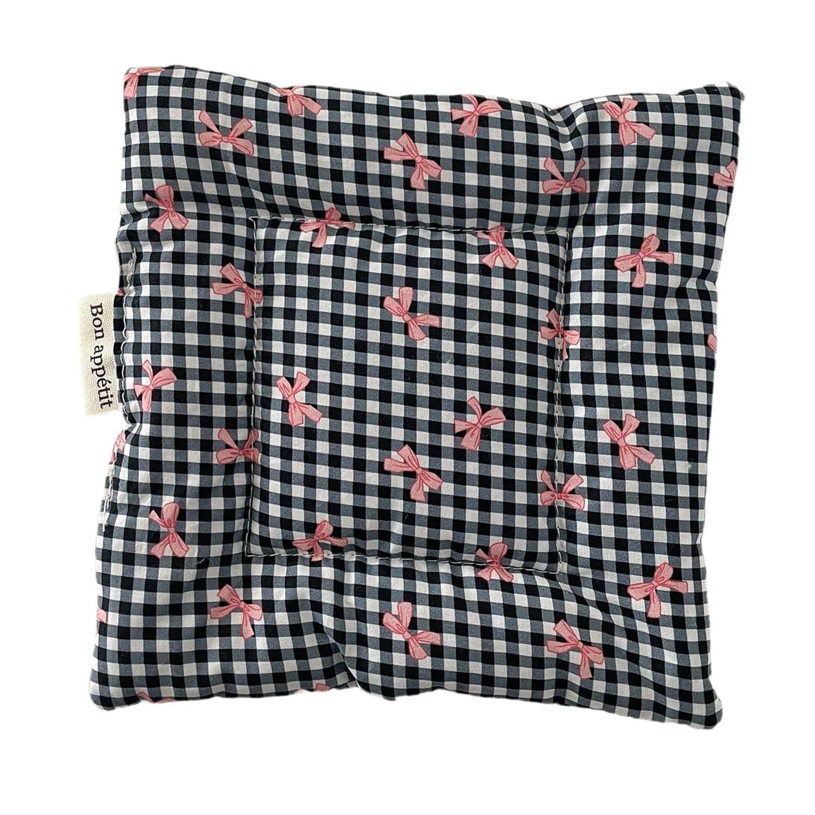 

Butterfly Knot Printed Plaid Coaster for Drink for Decoration Restaurant