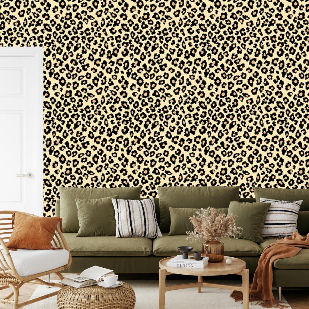 Animal Skin Wallpaper Brown, Beige, Cream and Ochre 50x1000