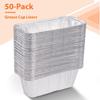 30/50Pcs Heavy Duty Grease Tray Liner Aluminum Drip Pans Disposable Aluminum Foil Box  Kitchen Prep