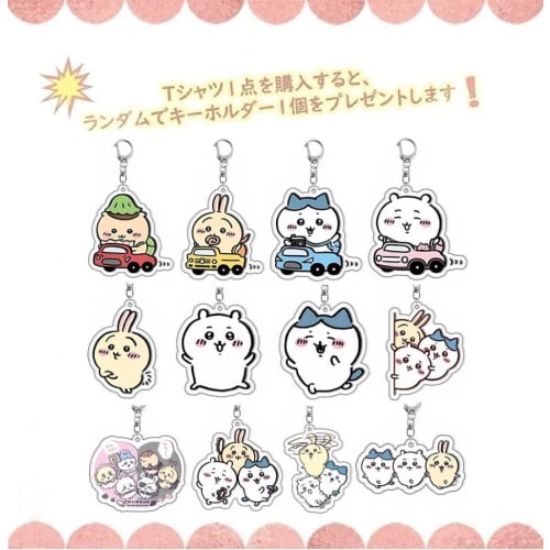 EIUBCO Chiikawa T-Shirt, 100% Cotton, Short Sleeve, Anime Print, Cute, Soft, Spring/Summer, Cosplay Costume, Popular, Unisex, Gift, Chiikawa Merchandi