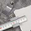 Metal Carpenter Woodworking Steel Ruler Clear Scale Heavy Duty Positioning Woodworking Square Precise Ruler Block