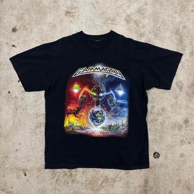 Vintage 00’s Gamma Ray No World Order tričko Velikost XL Unisex Tričko