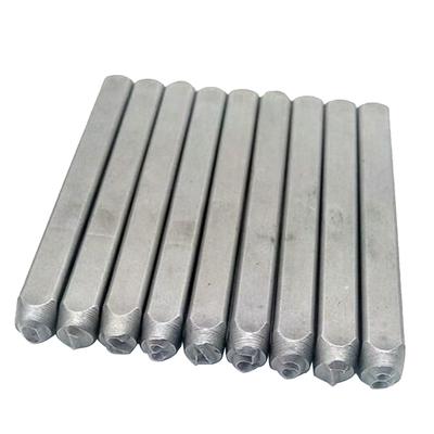 Şekil Numarası Damga El Sanatları Seti Mektup Yumruk Çelik Metal Deri Alet 3mm
