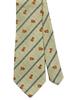 COLORATA Capybara Necktie (145 X 8.5cm / Beige/Striped / 100% Silk / Jacquard Weave) Animal/Animal Gift
