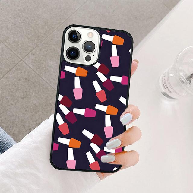 Nail Polish Mobile Phone Cases Cover For iPhone 17 Air 16 15 14 12 13 11 Pro MAX apple Plus Coque