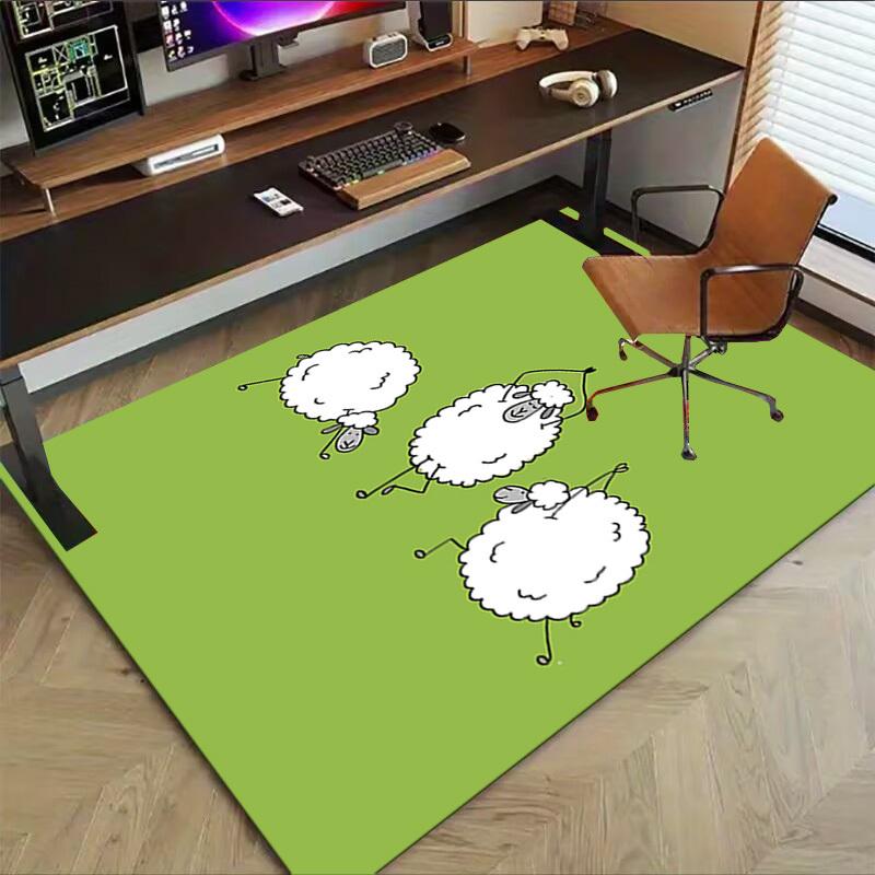1PC sheep dance Extra Large Non Slip Floor carpet, Office, family, bedroom Large Area Rug Indoor Rugs, Vibrant Colors