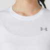 Under Armour Breathable Quick-Dry Crew Neck Solid Color Pullover T-Shirt With Small Logo Women T-Shirts White 1384246-100
