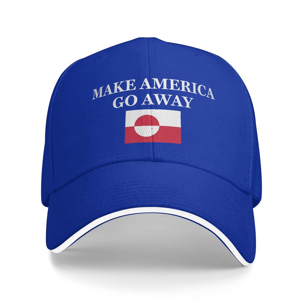 Make America Go Away Greenland Suppport  Baseball Cap  Men Adult Print Trucker Hat Summer Hiking Fishing Sun Visor Baseball Caps