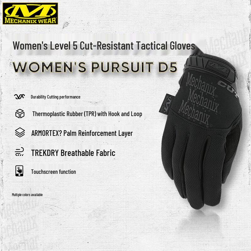

MECHANIX WEAR Chaser Women s Level 5 Cut-Resistant Tactical Touchscreen Gloves TSCR-55