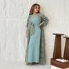Middle East Saudi Embroidery Robe Dress Two-piece Set Embroidered Dress Two-Piece Set