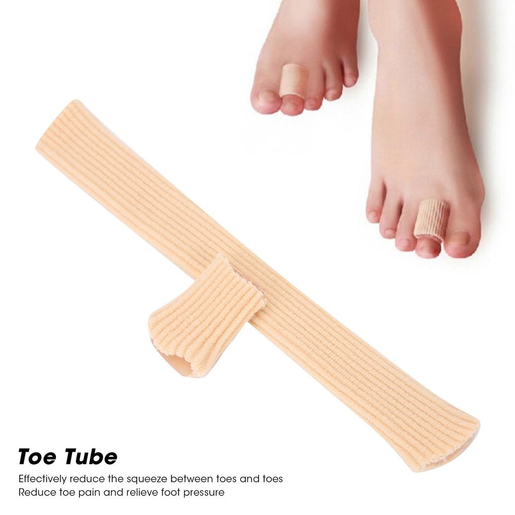 Silicone Toe Tube Sleeves Stress Pain Relief Portable Soft Elastic Toe Cover Protector