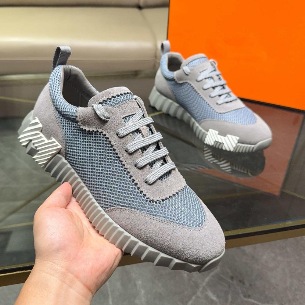 Men's Leather Casual Sneakers Little White Shoes Couple Breathable Mesh