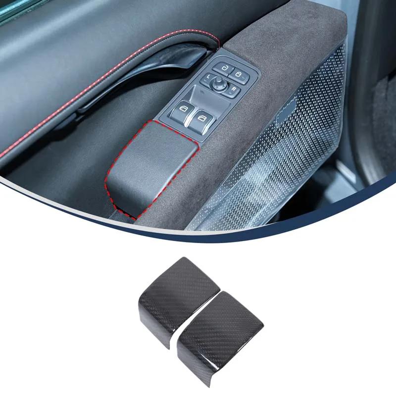 

For Lotus EMIRA 2026-2026 Real Carbon Fiber Car Door Glass Lift Button Decorative Frame Sticker Car Interior Accessories