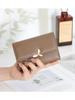 Women's 2025 Medium Wallet: Large Capacity Leaf Embroidery Flower Coin Purse & Card Holder Clutch