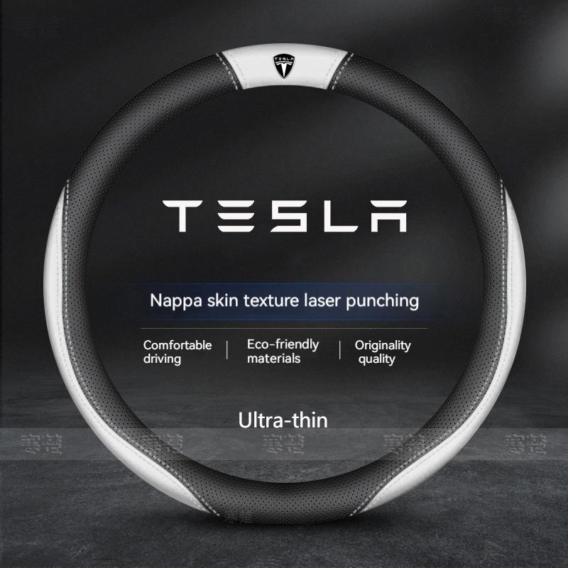 AMN1 For Tesla Model 3 Model S Model Y Model X Roadster Car Steering Wheel Cover 2019-2025 Auto interior Steering Wheel Accessories