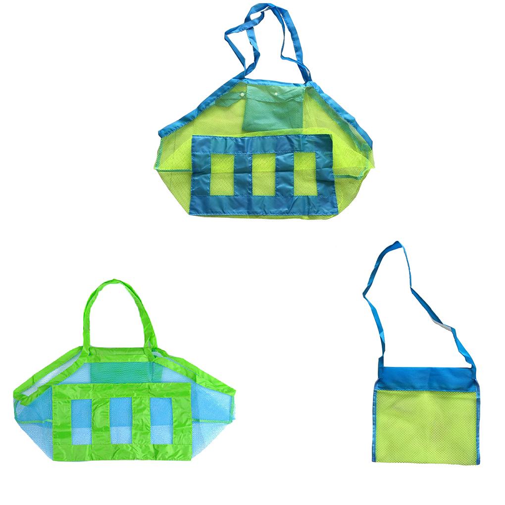 Kids Beach Toys Collection Bag Mesh Sandboxes Children Storage Shell Net Bags