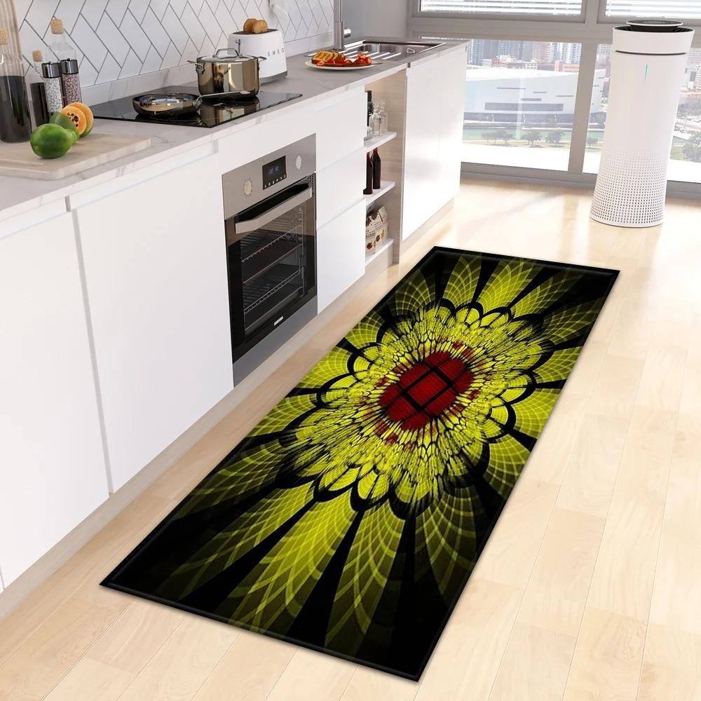 Fantasy Blumenmuster Hausküche Bodenmatte Eingangsbereich Dekoration Bodenmatte