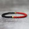 Noter New 4mm Bracelet Beads Men Classic Bicolor YingYang Stone Braclet Meditation Jewelry Pulsera Hombre Tiger Eyes Braslet