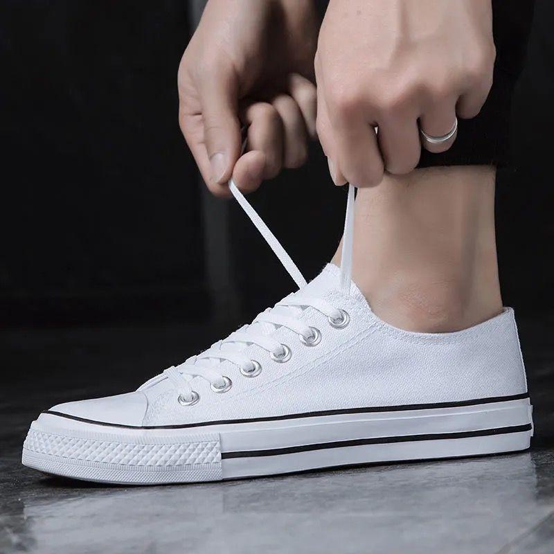 2024 Męskie Klasyczne Płócienne Trampki Niskie Casualowe Wulkanizowane Buty