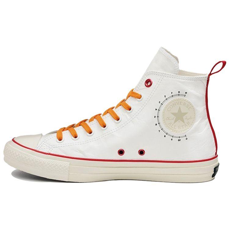 Converse NASA X  Chuck Taylor All Star 100 High Top Canvas Sneakers Unisex Sneakers White Orange Red 31303591