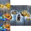 Radiant Moon Star Islam Muslim Led String Light For Eid Mubarak Celebrations