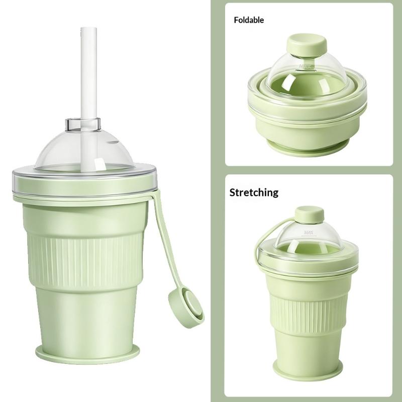 Foldable Silicone Ice Ball Maker Cup Ice Mold For Cocktails Large Sphere Easy Release Reusable Freezer Travel Mug