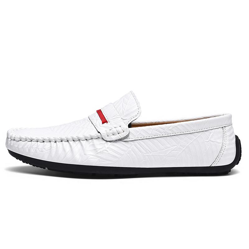 PU Leather Men's Summer Shoes New Driving Flats Casual Style Men's Loafers Fashion Trendy Slip on Footwear Outdoor Lazy Shoes