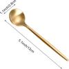 IMEEA Espresso Spoons SUS304 Stainless Steel Gold Coffee Spoons for Dessert, Coffee, Appetizers, 5.1-Inch, Set of 6 (Gold)