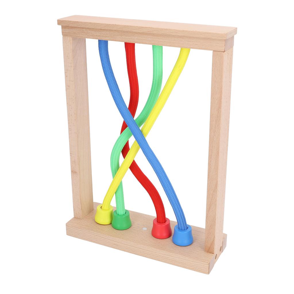 Kids Wooden Knotting Game Enhance Logical Thinking Skill Colorful Powerful Magnet Magnetic Knotting