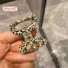 Mini Hair Clip Women Girls Anti-slip Leopard Print Strong Claw Contrast Color Hair Claw Barrette Crab Hairpin Styling Claw Clip Hair Accessories