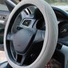 GSFWW1 Embossed PU Leather Patchwork Car Steering Wheel Cover, Non-slip, Breathable, Universal 15 Inch (Approx. 38cm)